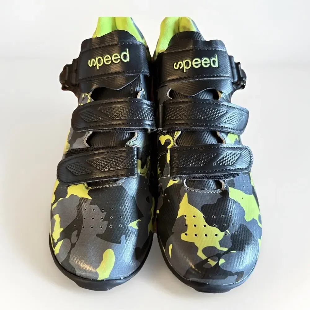 SAK1TAMA Speed Bike Shoes Camouflage Green Size 42